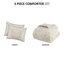 Édredon très grand taupe avec broderie en chenille délicate 100% coton et taupe, magnifique-120945389-120945390