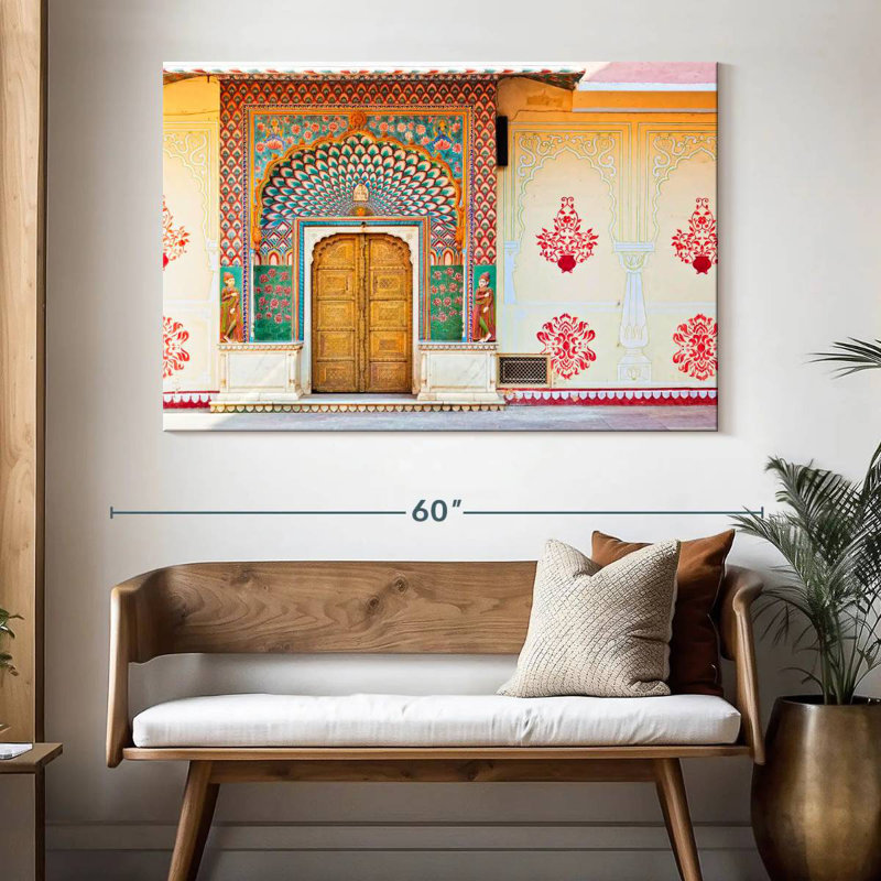 Porte de lotus Lilie Jaipur Palace, H 34 po x l 51 po