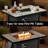 7-Person Outdoor High Back Seating Group With Cushions And Fire Pit,All-Weather Wicker Patio Set-1244200749
