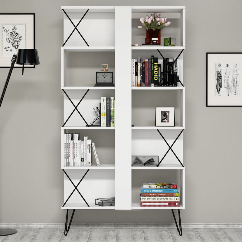 Janey 3 Piece Writing Desk Office Set, White