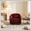 Fauteuil d'appoint pivotant avec assise rembourrée-131260952