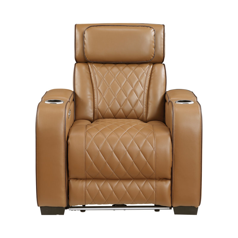 Fauteuil inclinable électrique Fairway, Brun