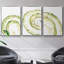 Lichen Halo IV - Ensemble de 3 reproductions encadrées sur toile-97812010-97812016