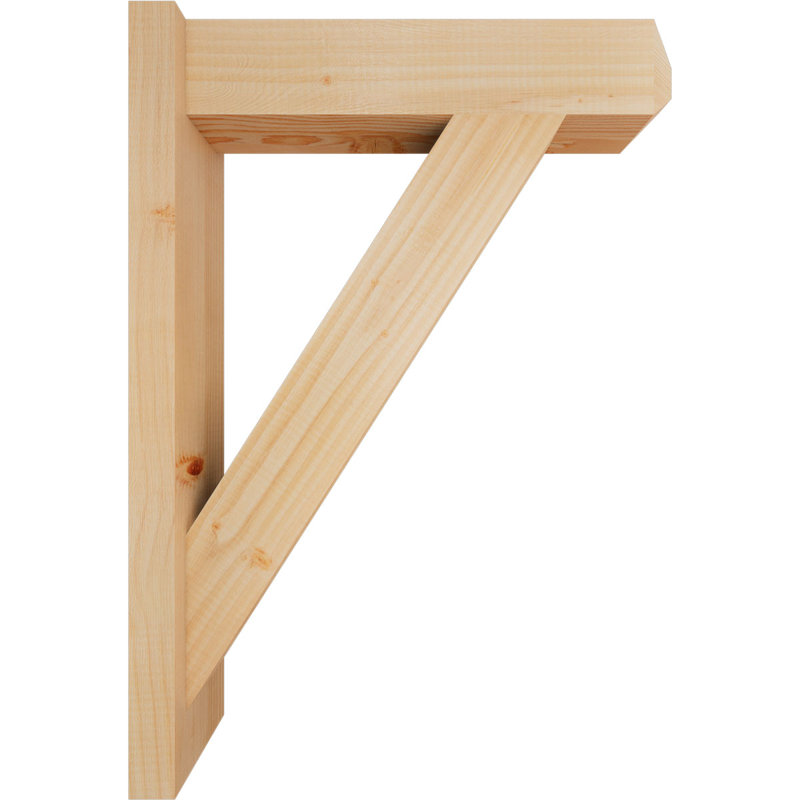 Artisan traditionnel en bois rustique, P 20 po x H 28 po, Sapin Douglas de 5 1/2 po (lisse)