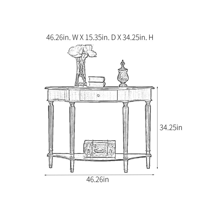 Retro Rural Minimalist Console Table