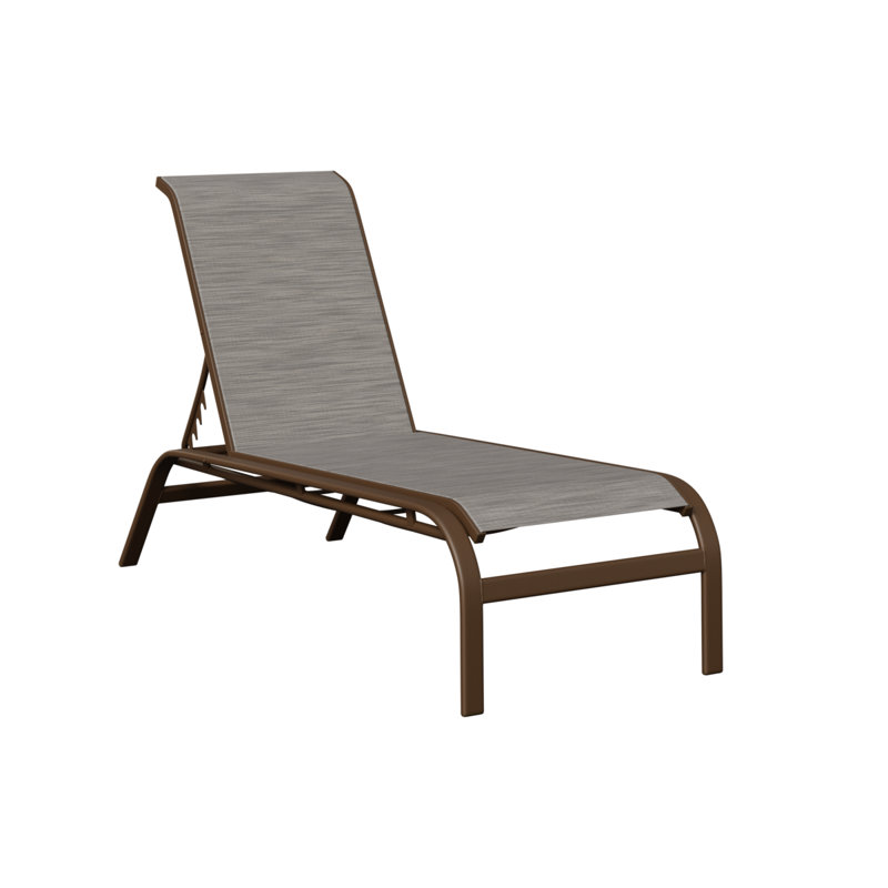 Chaise longue sans accoudoirs Berlin Gardens Murphy, Filon de bois mesquite, Beige foncé