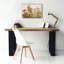  «Red Geraniums On White V2» par Danhui Nai, art mural sur toile-1493715099