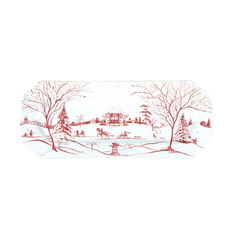 Country Estate Winter Frolic 15" Hostess Tray