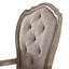 Chaise d'appoint rembourrée beige
