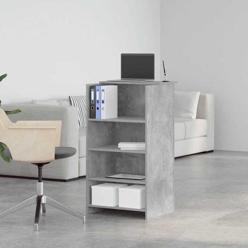 Stefhon Standing Desk, Concrete Grey