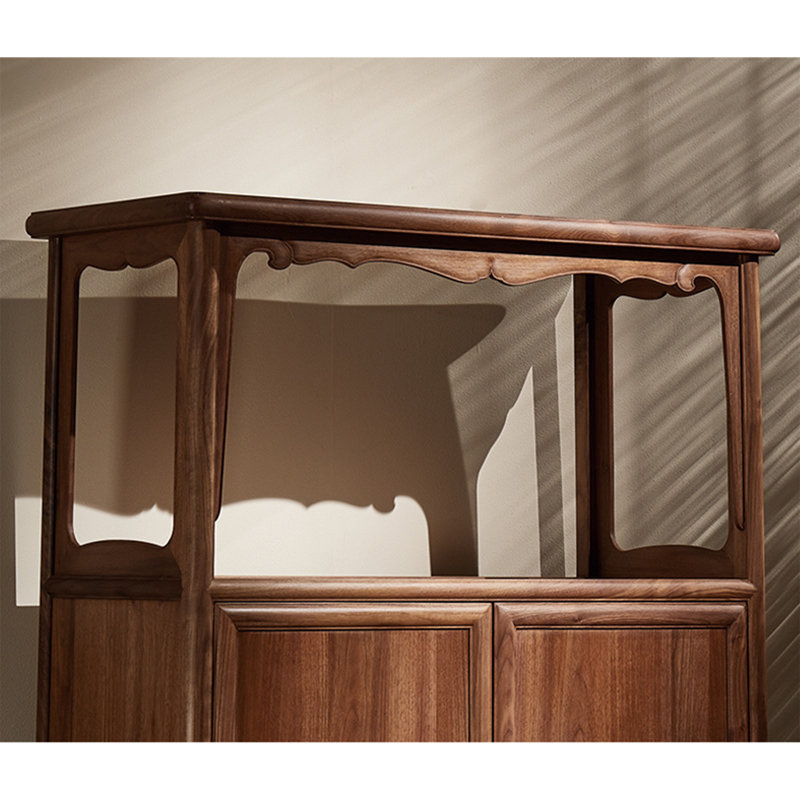 Nouveau meuble d'appoint de coin arrondi de style chinois