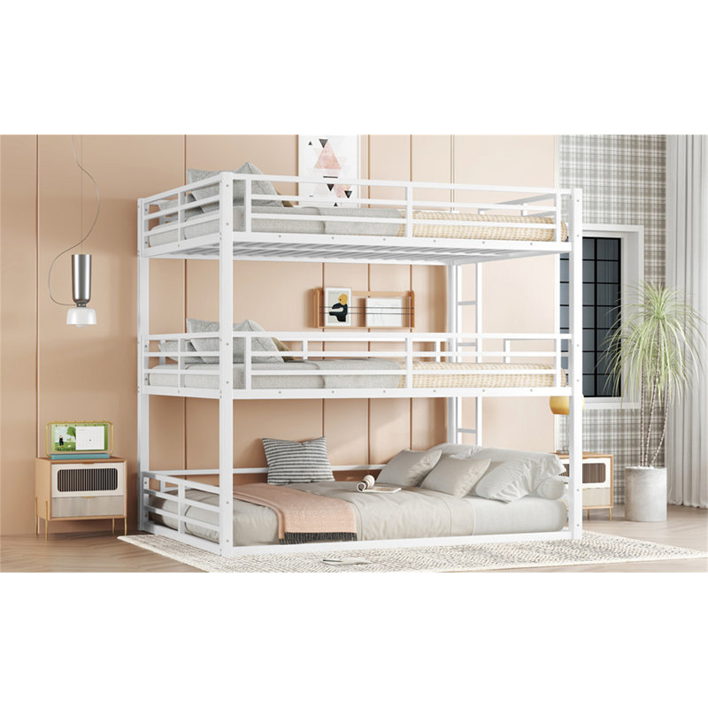 Queen Over Queen Over Queen Bunk Bed