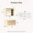 Fredson 30" Single Wall-Mounted Bathroom Vanity Set with Mirror Cabinet & Soft Close Storage Drawers
