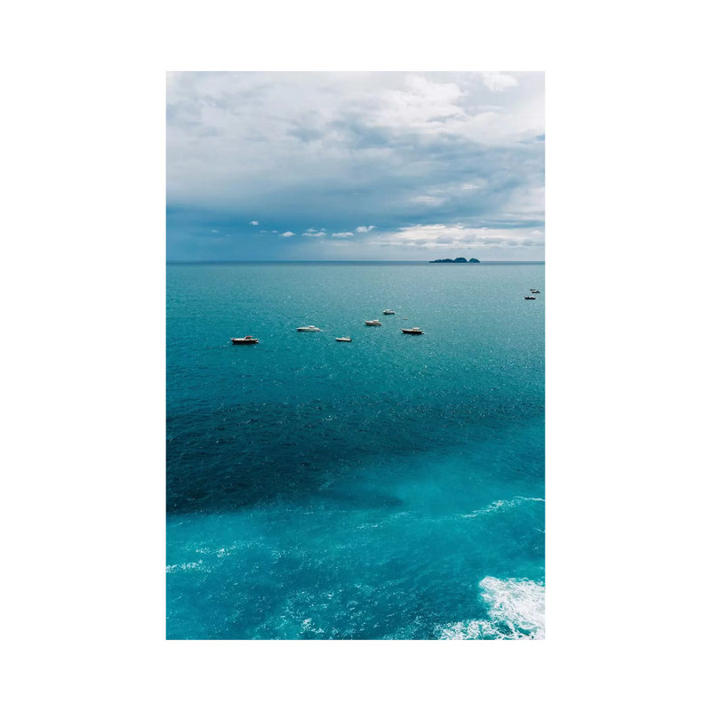 Stormy Amalfi Coast II 1 Piece Wall Art on Canvas, 45.72cm H x 30.48cm W x 1.91cm D, Wrapped Canvas