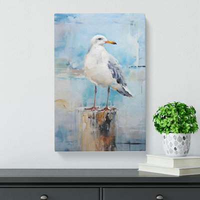 Seagull Gestural No.3 - No Frame Print