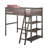  Foote Twin Solid Wood Loft Bed with Shelves-476942734
