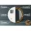 Huldar Glass Flat Wall Mirror
