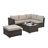Chilhowie 51.1'' Wide Reversible Metal Patio Sectional with Cushions