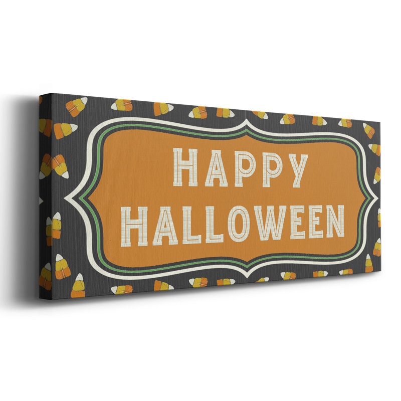 Toile tendue Happy Hallowween-Gallery, H 24 po x l 60 po x P 1,5 po