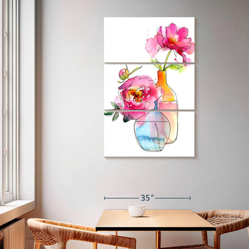 Harnek Peony In Vases