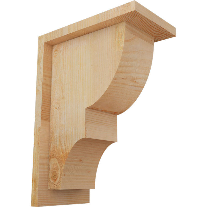 Corbeau Ridgewood avec contre-plaque, H 14 po x l 6 po x P 10 po, Sapin de Douglas, Sciage brut