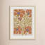 «The Creative Bunch Studio», plante d'intérieur abstraite orange sur fond brun clair encadrée sur papier par The Creative Bunch Studio-91291774-91291780
