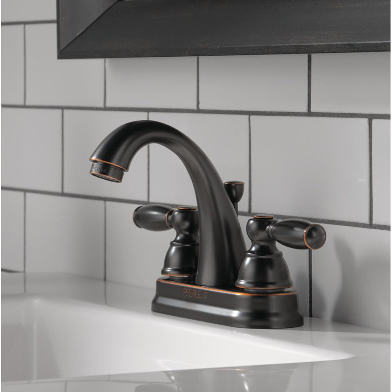 Centerset Bathroom Faucet, Rubbed Bronze