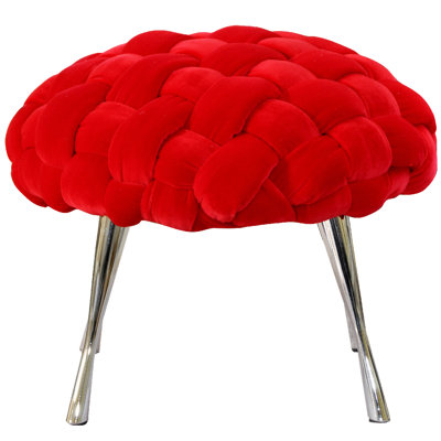 Solid + Manufactured Wood Accent Stool