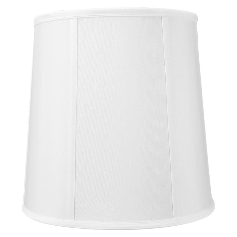 Abat-jour tambour en lin H 12 po x l 12 po (Uno) en blanc