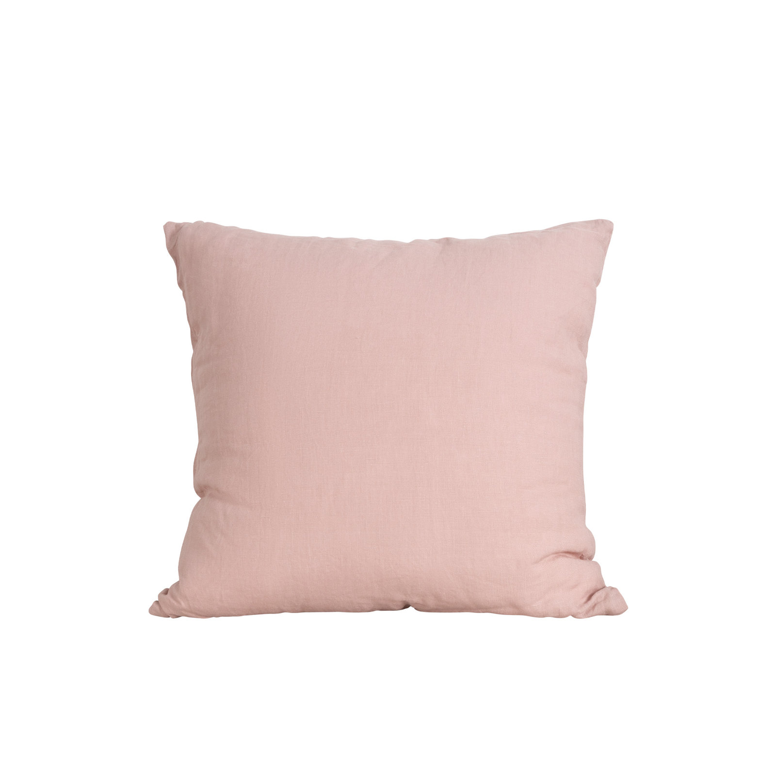 Clara 100% French Linen Accent Pillow, Misty Rose