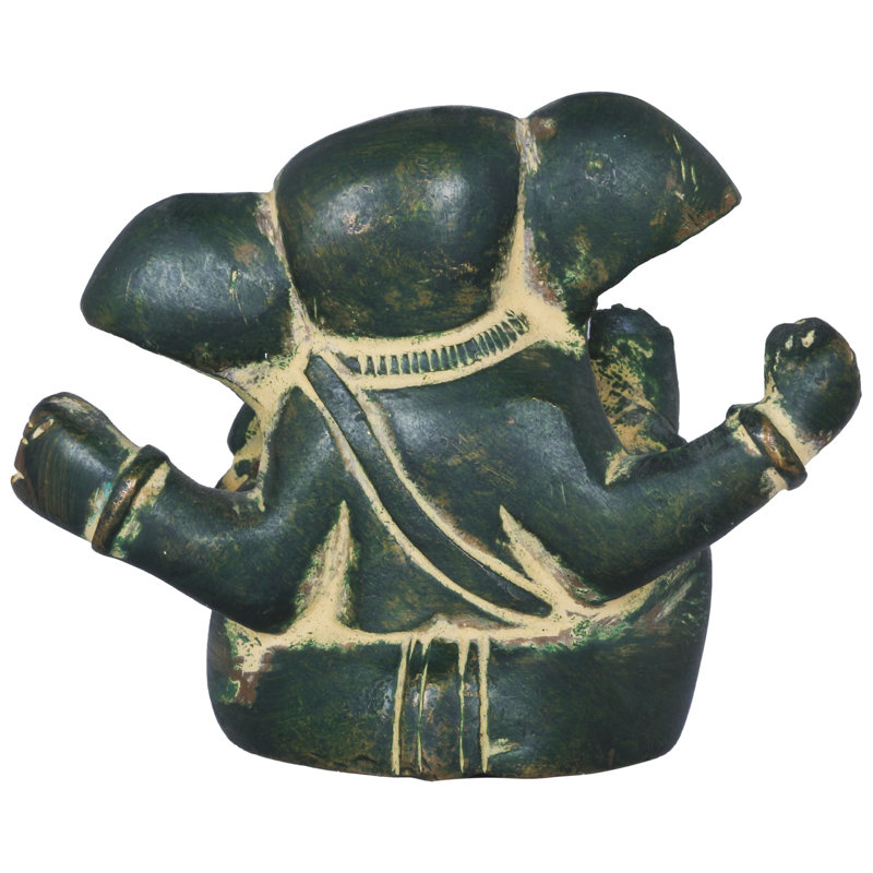 Bénédiction Ganesha, Vert / or