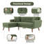 Canapé modulaire rembourré 80 po Jadier-290970287