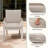 4 Pcs Outdoor Aluminum Patio Dining Chairs With Cushions-1238849876-1238849877