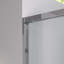 Double porte de douche coulissante avec verre trempé - Armoire de salle de bain à cadre en aluminium réglable de 44 à 48 po de largeur, quincaillerie chromée