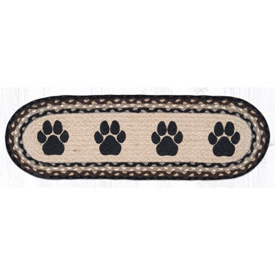  Tapis de marche ovale ST-OP-313 27 po x 8,25 po Paw Prints