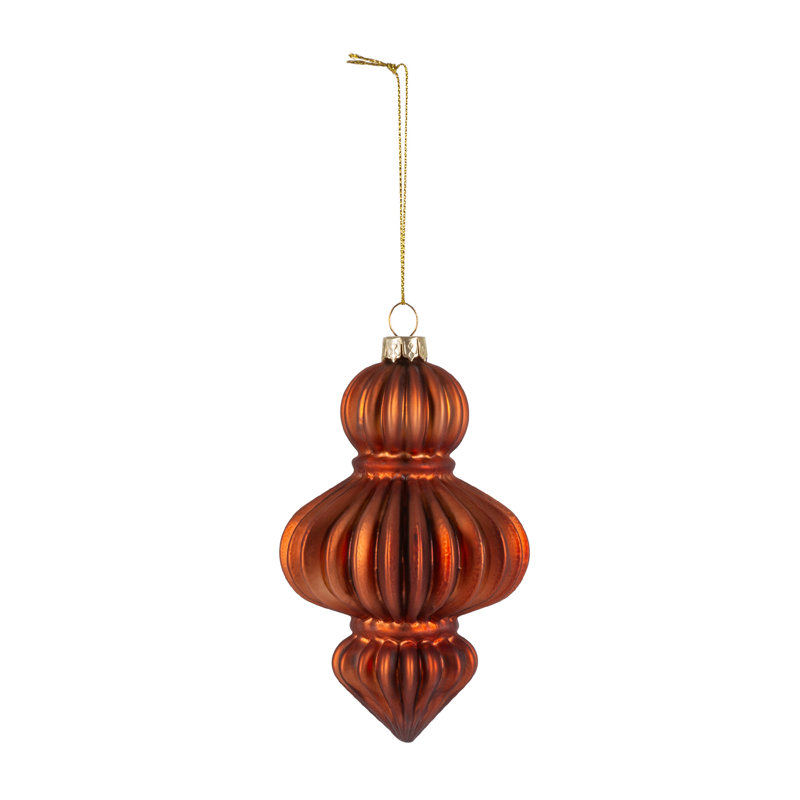 4.88'' Glass Finial Ornament