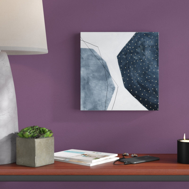 «Adjacent Abstraction II», peinture sur toile tendue, H 12 po x l 12 po