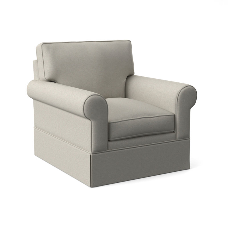 Benton Upholstered Armchair, Teal Stripe; 0220-54