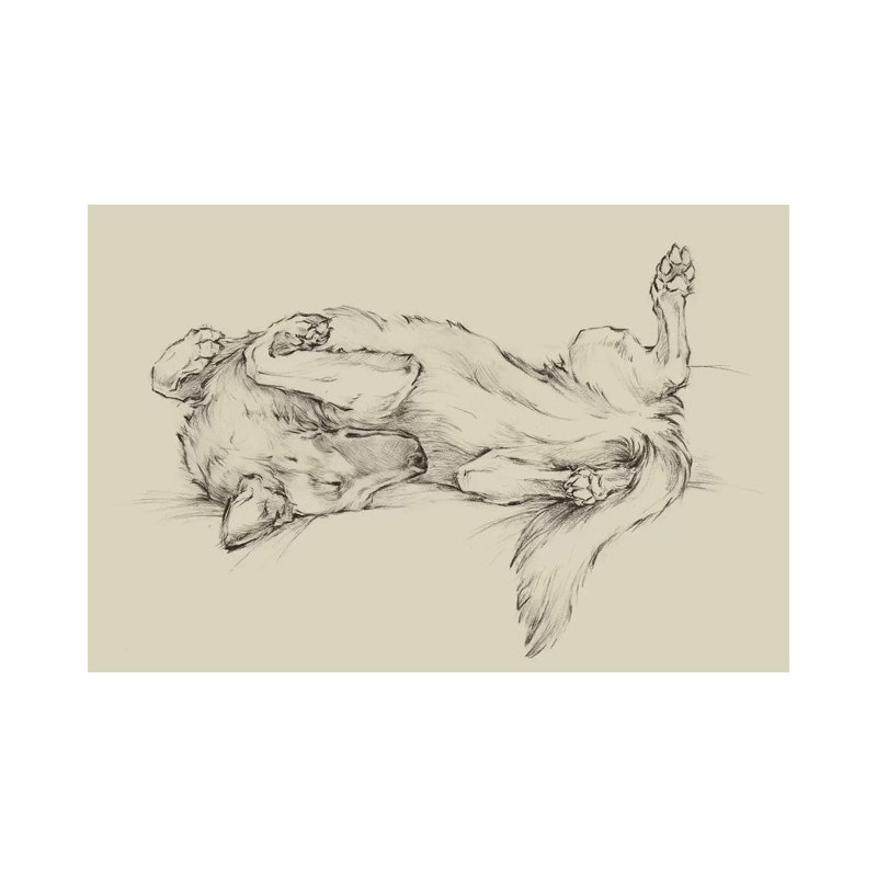 Dog Tired I by Ethan Harper - Wrapped Canvas Gallery-Wrapped Canvas Giclée, 30.48 cm H x 45.72 cm W