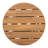 - Finished Wood Round Coffee Table For Outdoor Patio And Balcony Practical Function, Easy To Maintain Side In Wood, Ideal Garden Stable Structure, 17.73 Inch Height-733926830