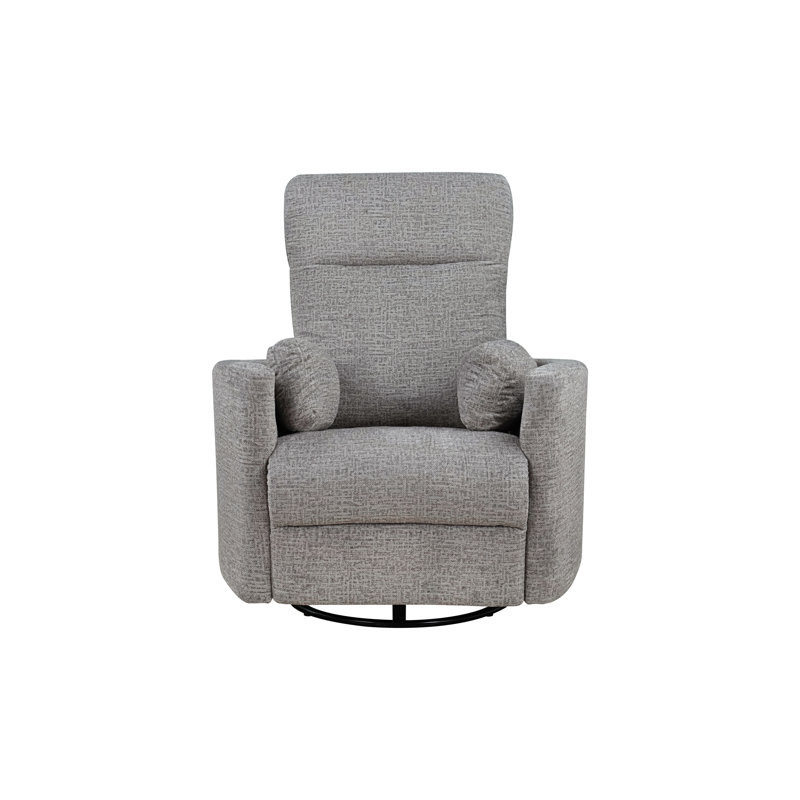 Fauteuil inclinable et pivotant, chenille taupe, Taupe Taupe Fabric