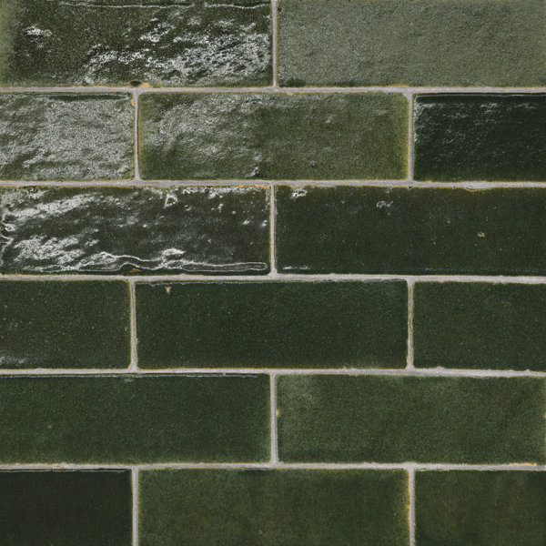 Zagora 2" x 6" Glossy Zellige Field Tile