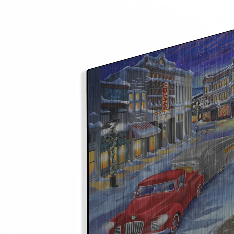 «Main Street Christmas» par Bigelow Illustration, H 16 po x l 24 po