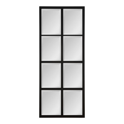 Lamel Panel Window Wall Mirror