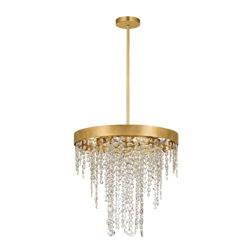 Bathilda 5 - Light Unique Tiered Chandelier with Crystal Accents, 5