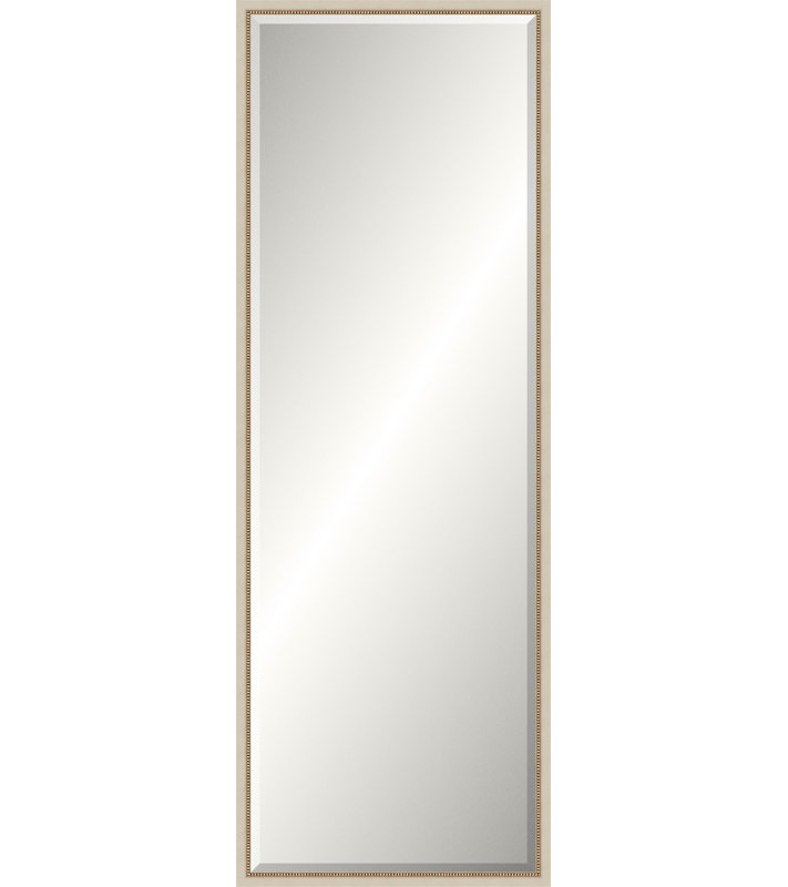 Off-White Old World Mirror, Slim Leaner