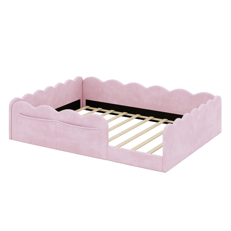 Lit rembourré polyvalent pour chambres d'amis, Pink