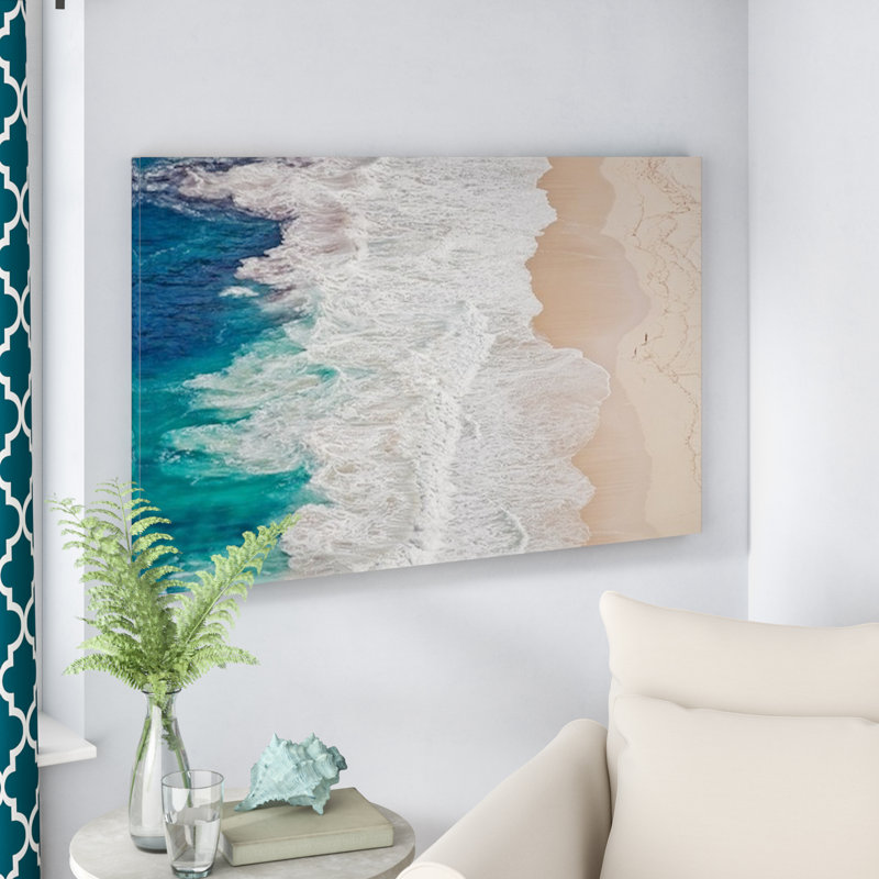 «Where the Ocean Ends», reproduction de photo, H 30 po x l 48 po x p 1,5 po, Toile
