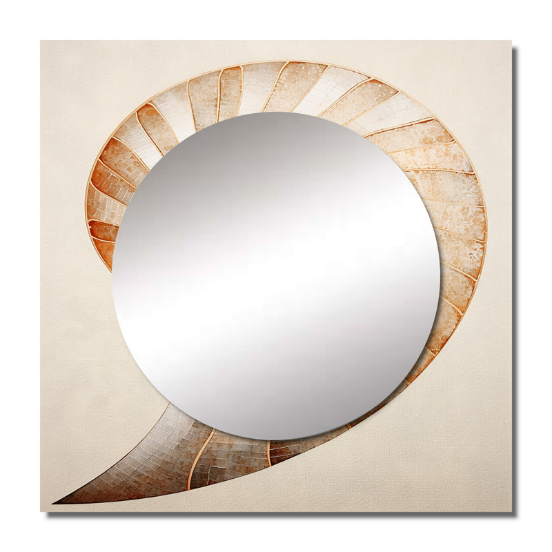 Leeni - Nautilus Large Square Mirror For Wall Art Decor, 36" x 36"