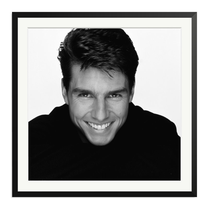 Tom Cruise Cover Shoot, 33" H x 33" W, Black